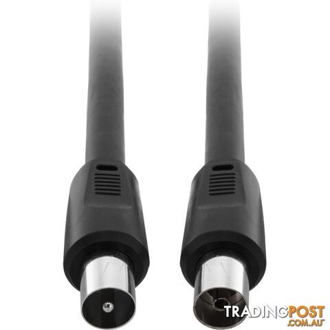 EL59Q-10PP 10M RG59Q TV EXTENSION LEAD PAL PLUG TO PAL SOCKET - BLACK