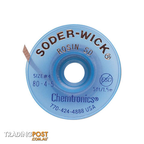 80-4-5 2.8MM X 1.5M SODER WICK BLUE DESOLDERING BRAID #4