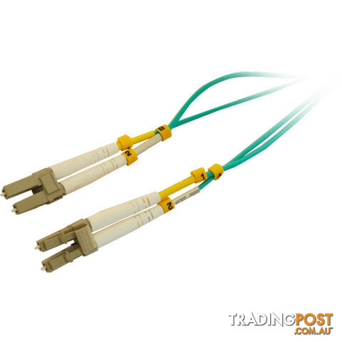FP7768 0.5M MM FIBRE PATCH LEAD LC-LC OM4 DX 3.0MM LSZH