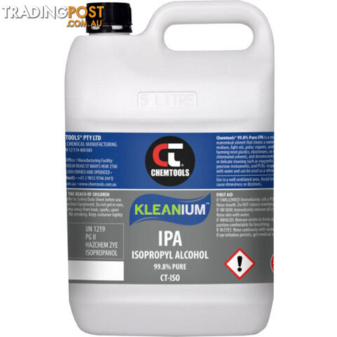 ISO5L 99.8% ISOPROPYL ALCOHOL 5LITRE ISOPROPANOL / ALCOHOL DRUM 5L