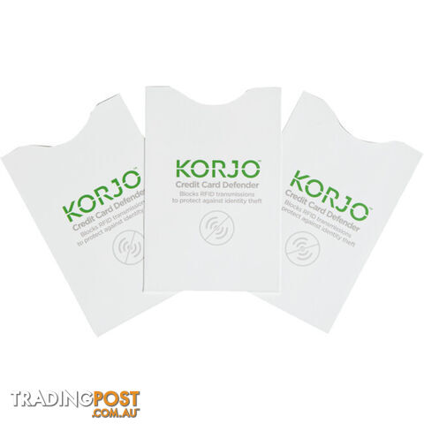 RFIDCC-V2 CREDIT CARD DEFENDER 3PK KORJO