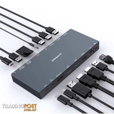 UCDX15 15 IN 1 TRIPLE DISPLAY USB-C DOCK - photo 2 of 9