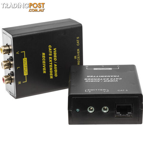 PRO1211 COMPOSITE VIDEO CAT5 EXTENDER STEREO AUDIO WITH IR BALUN - photo 4 of 5