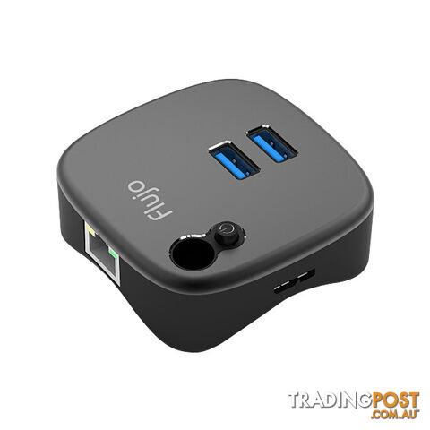 AH8BLK USB 3.0 HUB WITH CARD READER GIGA LAN BLACK SURFACE PRO - photo 2 of 3