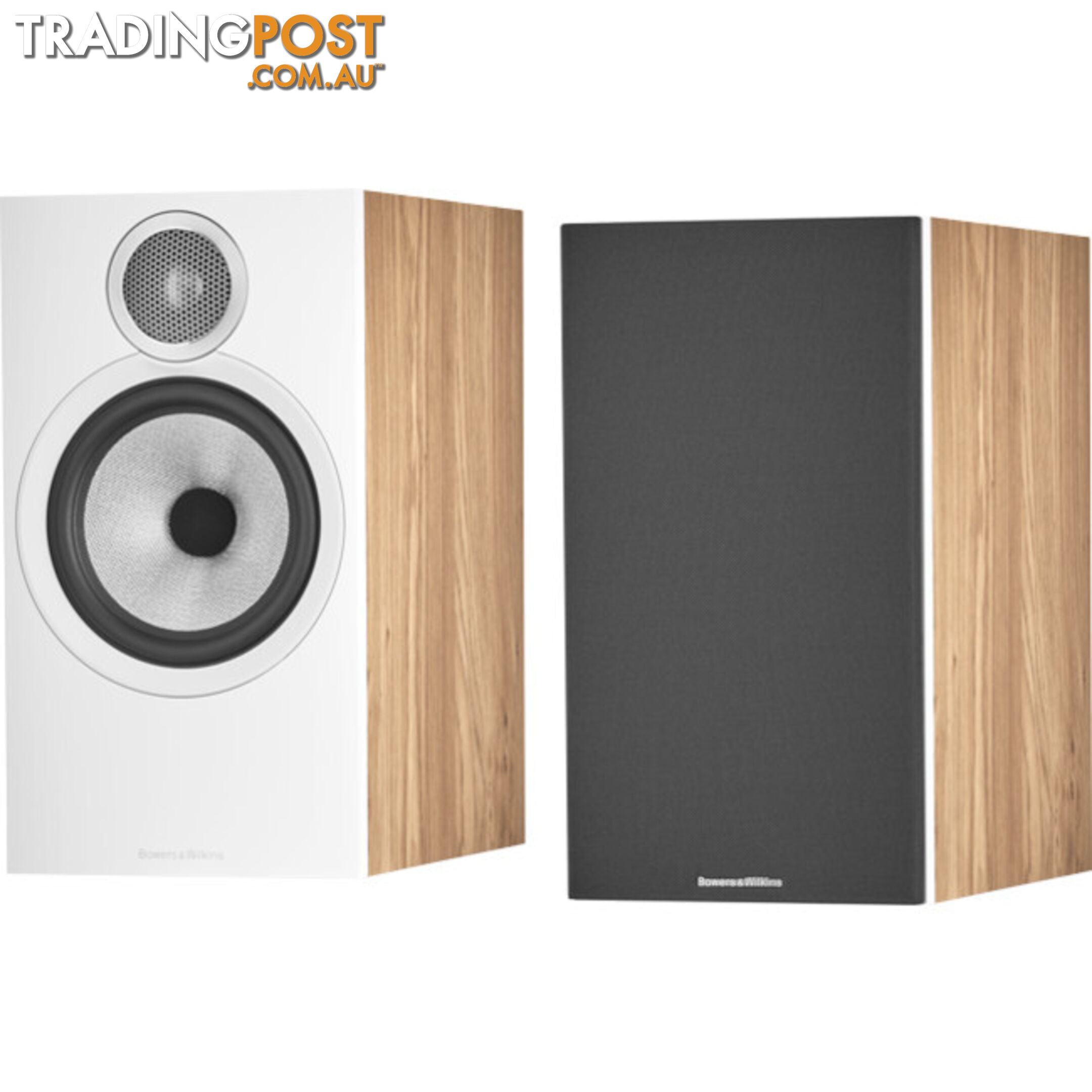 606S3O 2-WAY BOOKSHELF SPEAKERS OAK FINISH