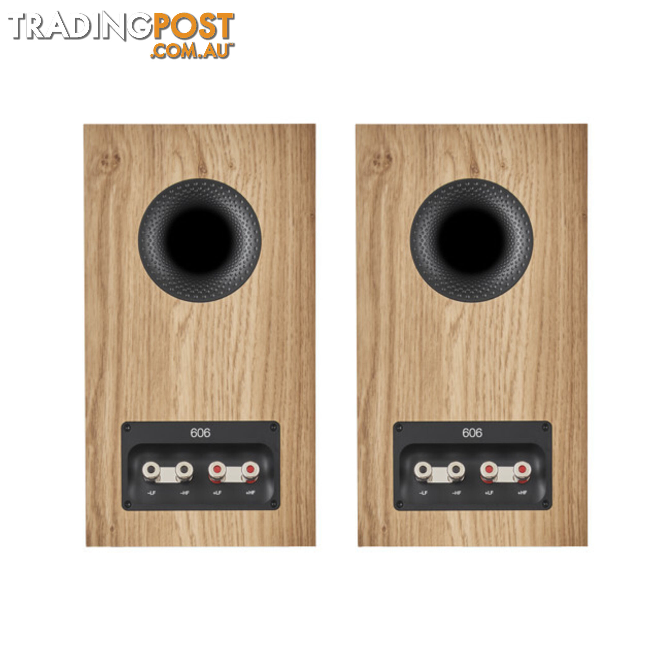 606S3O 2-WAY BOOKSHELF SPEAKERS OAK FINISH