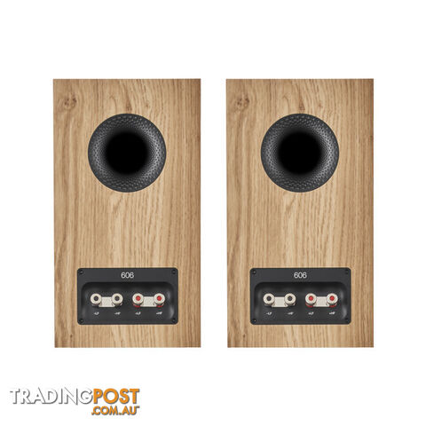 606S3O 2-WAY BOOKSHELF SPEAKERS OAK FINISH