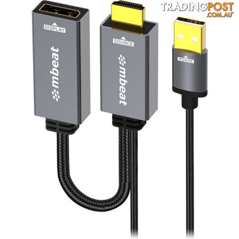 LC7994 4K HDMI TO DISPLAY PORT ADAPTER WITH USB POWER TOUGH LINK