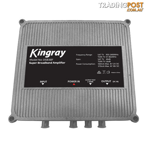 DSB38F SUPER BROADBAND AMPLIFIER KINGRAY FOX APP. # F30977