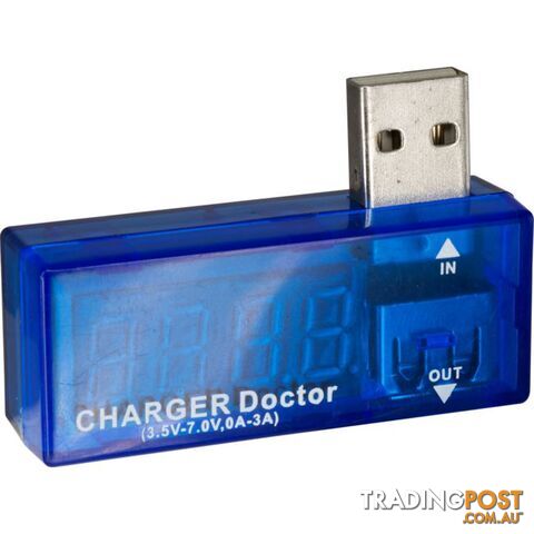 CVT201 USB CURRENT VOLTAGE METER 3.5V-7V 0-3A TESTER CHARGE DOC - photo 2 of 4