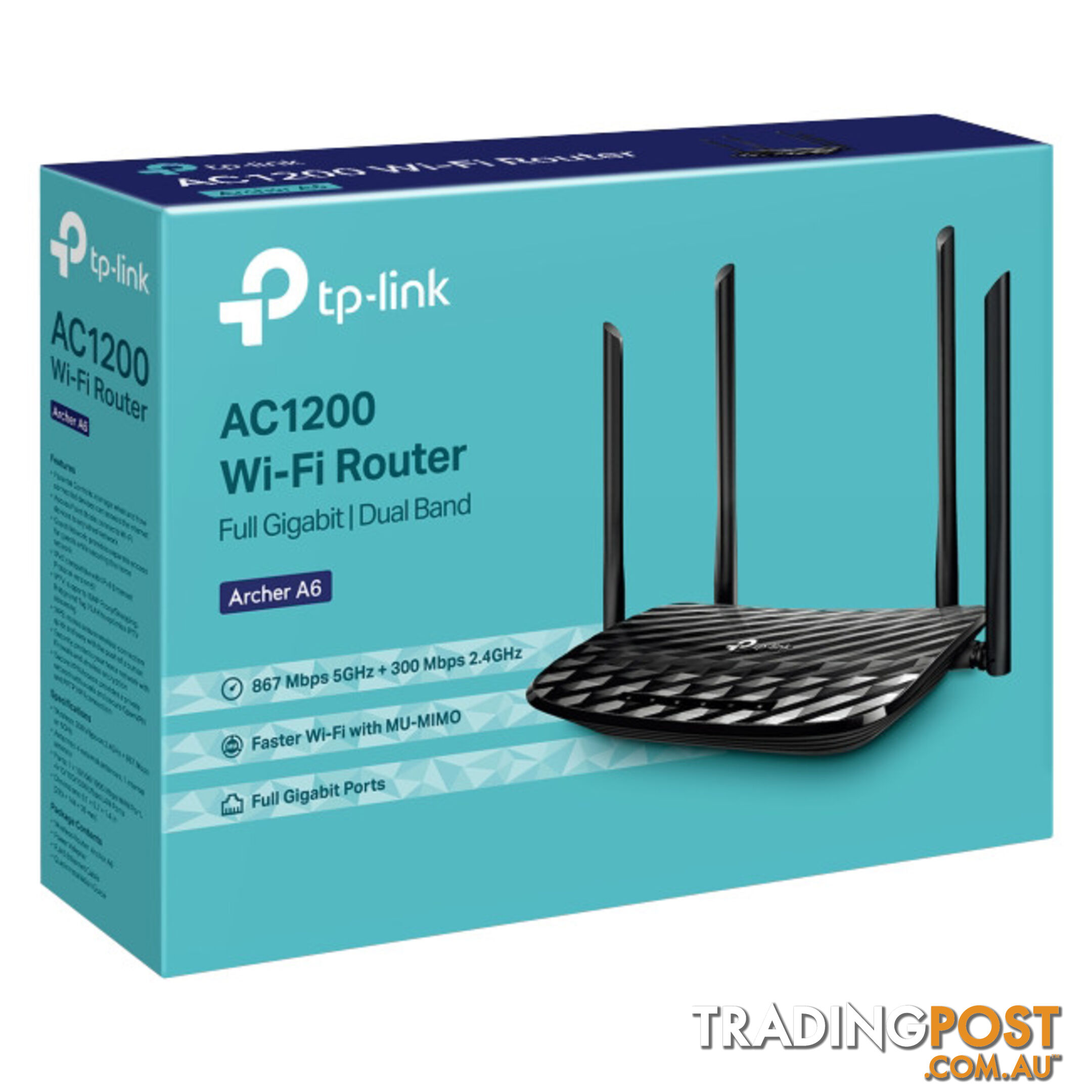 ARCHERA6 AC1200 MU-MIMO GIGA ROUTER DUAL BAND