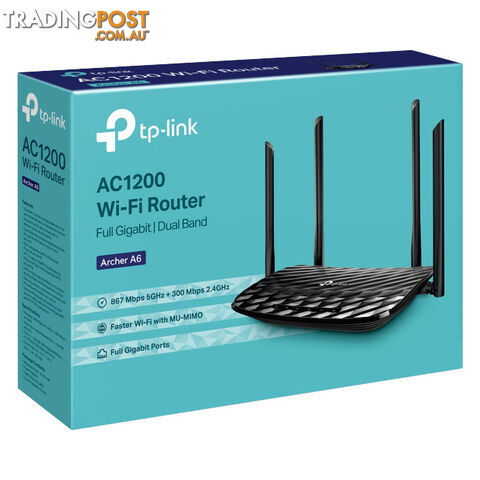 ARCHERA6 AC1200 MU-MIMO GIGA ROUTER DUAL BAND - photo 4 of 5