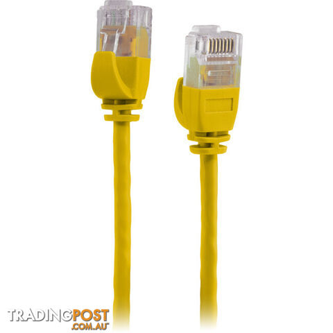 LC6SL0300YL 3M SLIM CAT6 PATCH LEAD YELLOW ULTRA THIN