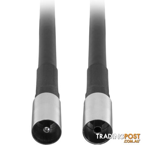 EL59Q-0.3PP 0.3M RG59QUAD EXTENSION LEAD PAL PLUG TO PAL SOCKET - BLACK