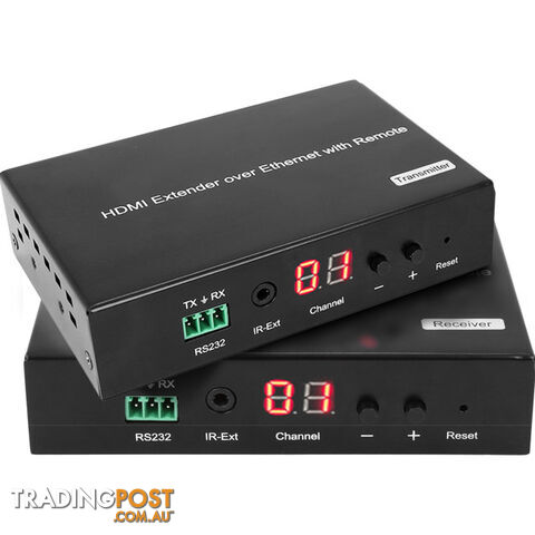 HDMIIPPRO HDMI OVER IP EXTENDER WITH POE 120M REMOTE IR H.264