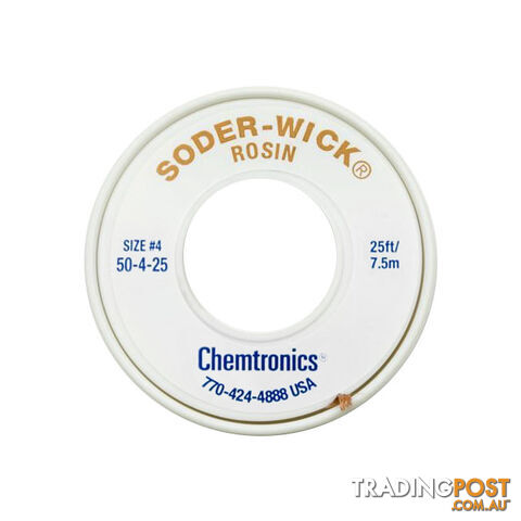 50-4-25 2.8MM X 7.5M SODER WICK BLUE DESOLDERING BRAID #4