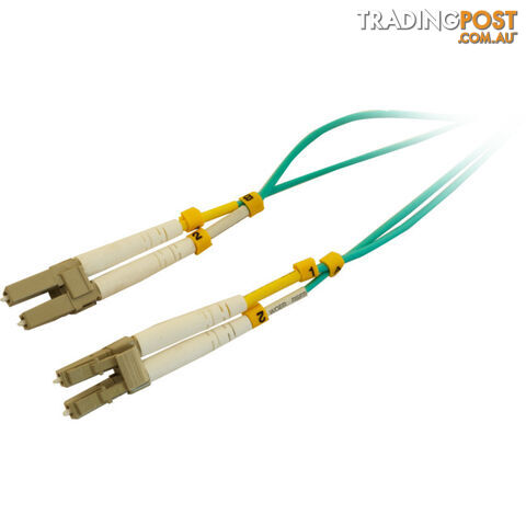 FP7617 0.5M MM FIBRE PATCH LEAD LC-LC OM3 DX 3.0MM LSZH