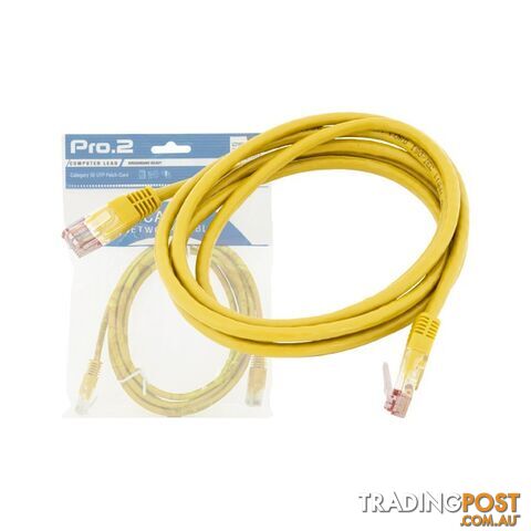 LC7150Y 2M YELLOW CAT5E PATCH LEAD PRO2
