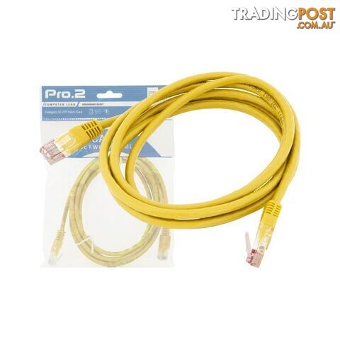 LC7150Y 2M YELLOW CAT5E PATCH LEAD PRO2