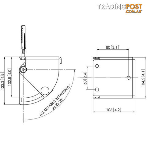 PUC1030 CEILING PLATE TURN AND TILT SUITS CONNECT IT SYSTEM - photo 2 of 2