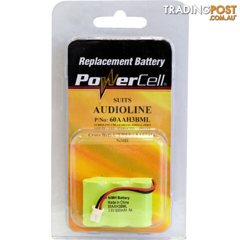 CTB53 3.6V NIMH 600MAH PHONE BATTERY SUITS AUDIOLINE CORDLESS