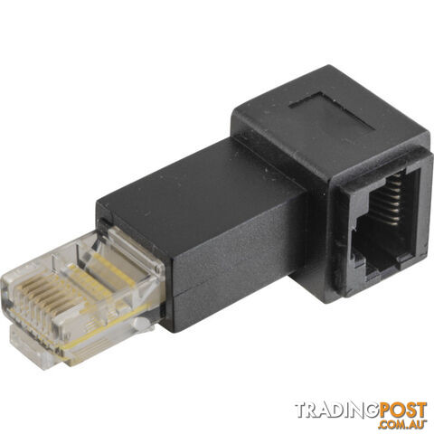 PA4406 RIGHT ANGLE RJ45 8P8C ADAPTOR RJ45 PLUG TO RJ45 SOCKET - photo 2 of 2