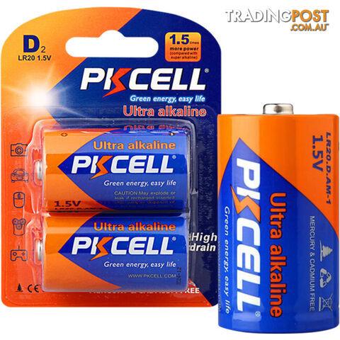 PK2PD 1.5V ULTRA ALKALINE D BATTERY 2PK LR20 ULTRA DIGITAL