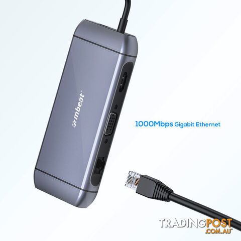 UCDX9 ELITE X9 9 IN 1 USB-C DOCKING STATION PD GIGA LAN HDMI VGA - photo 4 of 9