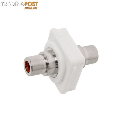 PK4668 RED RCA SOCKET TO SOCKET INSERT TO SUIT CLIPSAL GOLD
