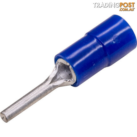 PC2-100 PIN CONNECTORS BLUE 100PK WIRE RANGE 1 - 2.5MM SQUARED