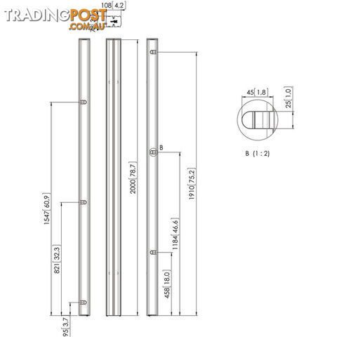 PUC2720 2.0 METRE CONNECT-IT XL POLE - photo 4 of 5