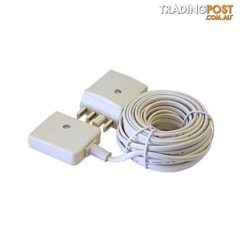 E4010B/IVY 10MT TELEPHONE EXTENSION LEAD 605 PLUG TO 610 SOCKET TEL3256