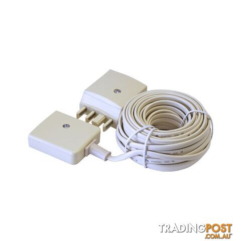 E4010B/IVY 10MT TELEPHONE EXTENSION LEAD 605 PLUG TO 610 SOCKET TEL3256 - photo 2 of 2