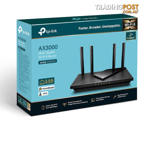 AX55PRO ARCHER AX3000 WIFI6 ROUTER 2.5G - photo 4 of 6
