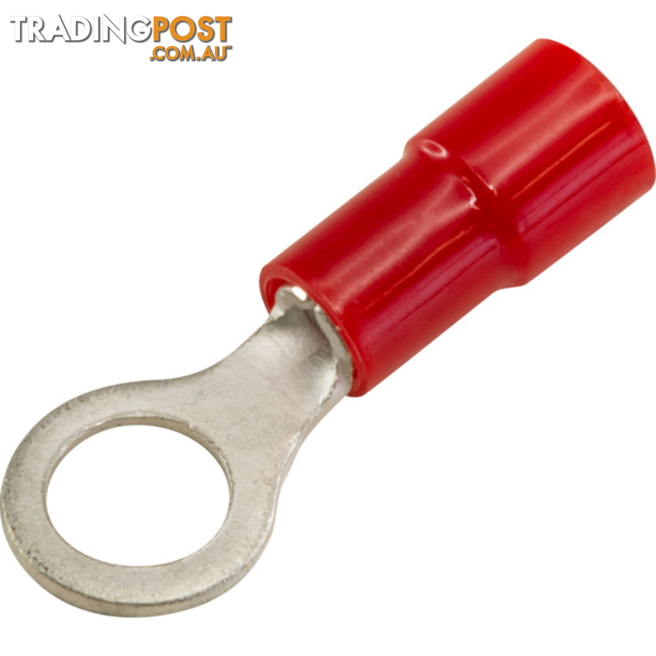 RT1.25-5-100 RING TERMINALS RED 5MM STUD 100PK WIRE RANGE .5-1MM SQUARE