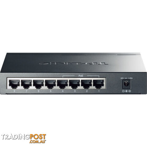 TLSG1008P 8 PORT 53W POE+ GIGABIT SWITCH 4 POE+ PORTS - photo 2 of 2