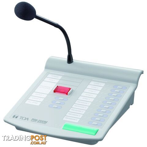 RM200M REMOTE MICROPHONE WITH PTT ZONE SELECTION SUIT VM TOA