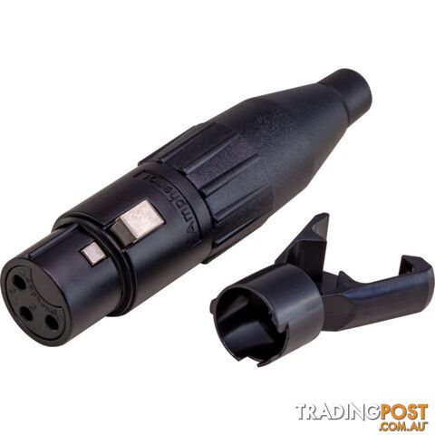 PD5320 3 PIN XLR LINE SOCKET (AC3FB) BLACK