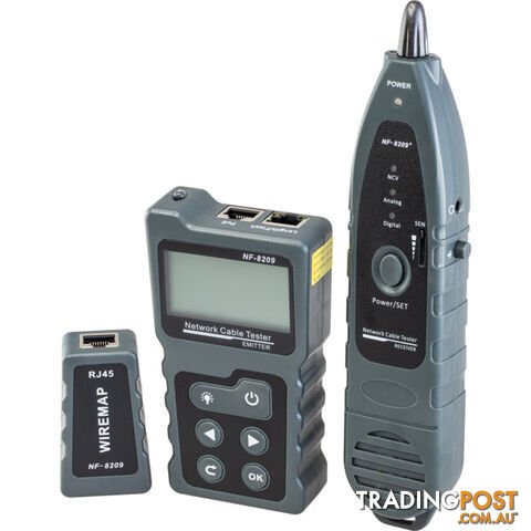NF8209 MULTIFUNCTION CABLE TESTER POE LENGTH WIREMAP PORT FLASH