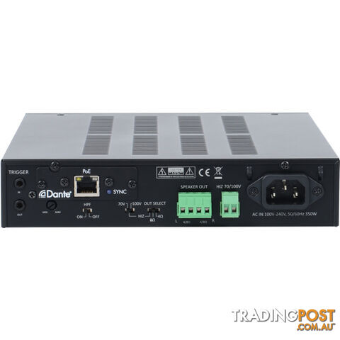 PLA2DI 120W 2CH AMPLIFIER WITH DANTE - photo 2 of 3