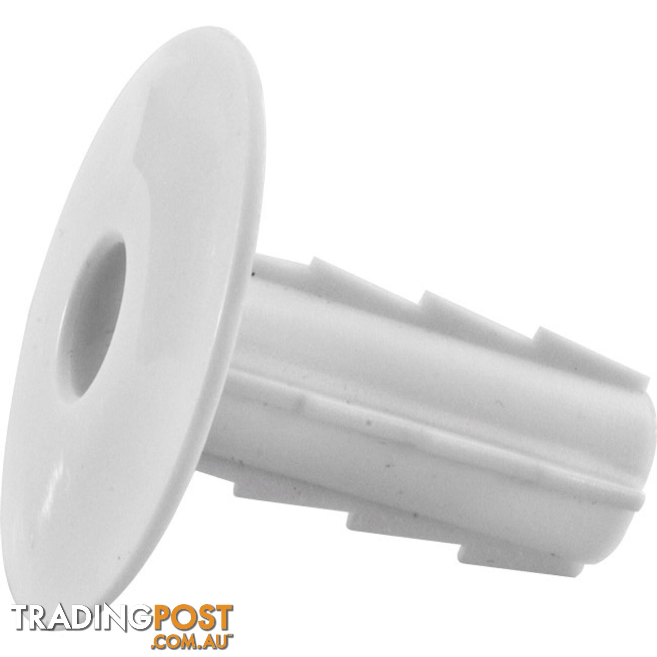 8FTBW 8MM RG6 FEED THRU BUSHING WHITE