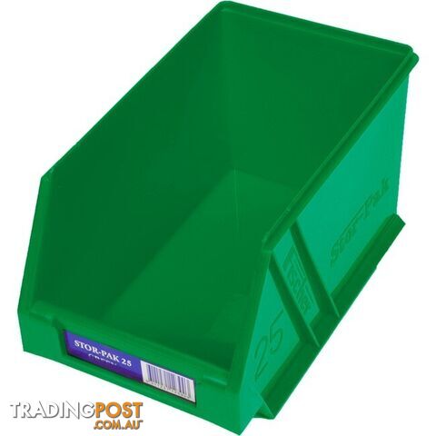 STB25G REGULAR STORAGE DRAWER GREEN STOR-PAK CONTAINERS