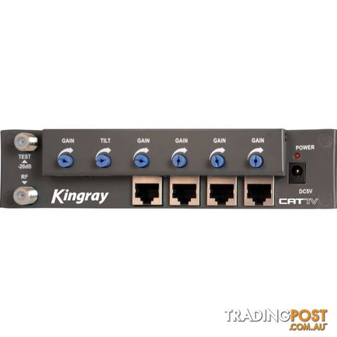 CAT01 4 WAY RF OVER CAT5 AMPLIFIER KINGRAY