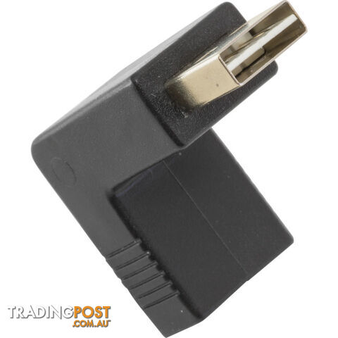 PA2311 USB 2.0 RIGHT-ANGLE ADAPTOR DOUBLE SIDED A PLUG TO SOCKET - photo 2 of 3