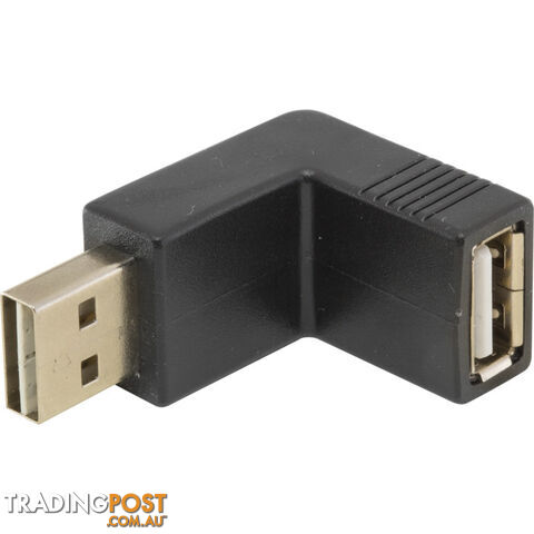 PA2311 USB 2.0 RIGHT-ANGLE ADAPTOR DOUBLE SIDED A PLUG TO SOCKET