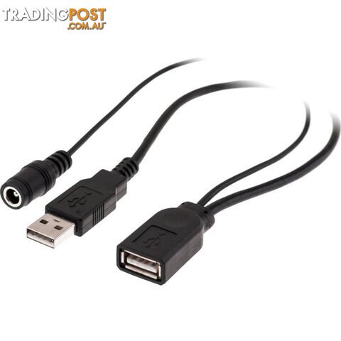 LC7222 USB POWER INJECTION LEAD 30CM USBAF-USBAM+DC5.5*2.1MM