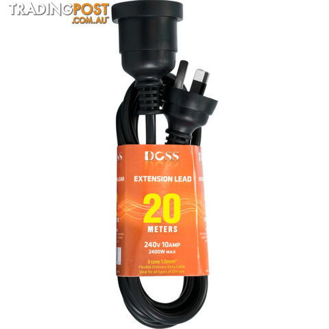 EXL20MB 20M POWER EXTENSION LEAD BLACK