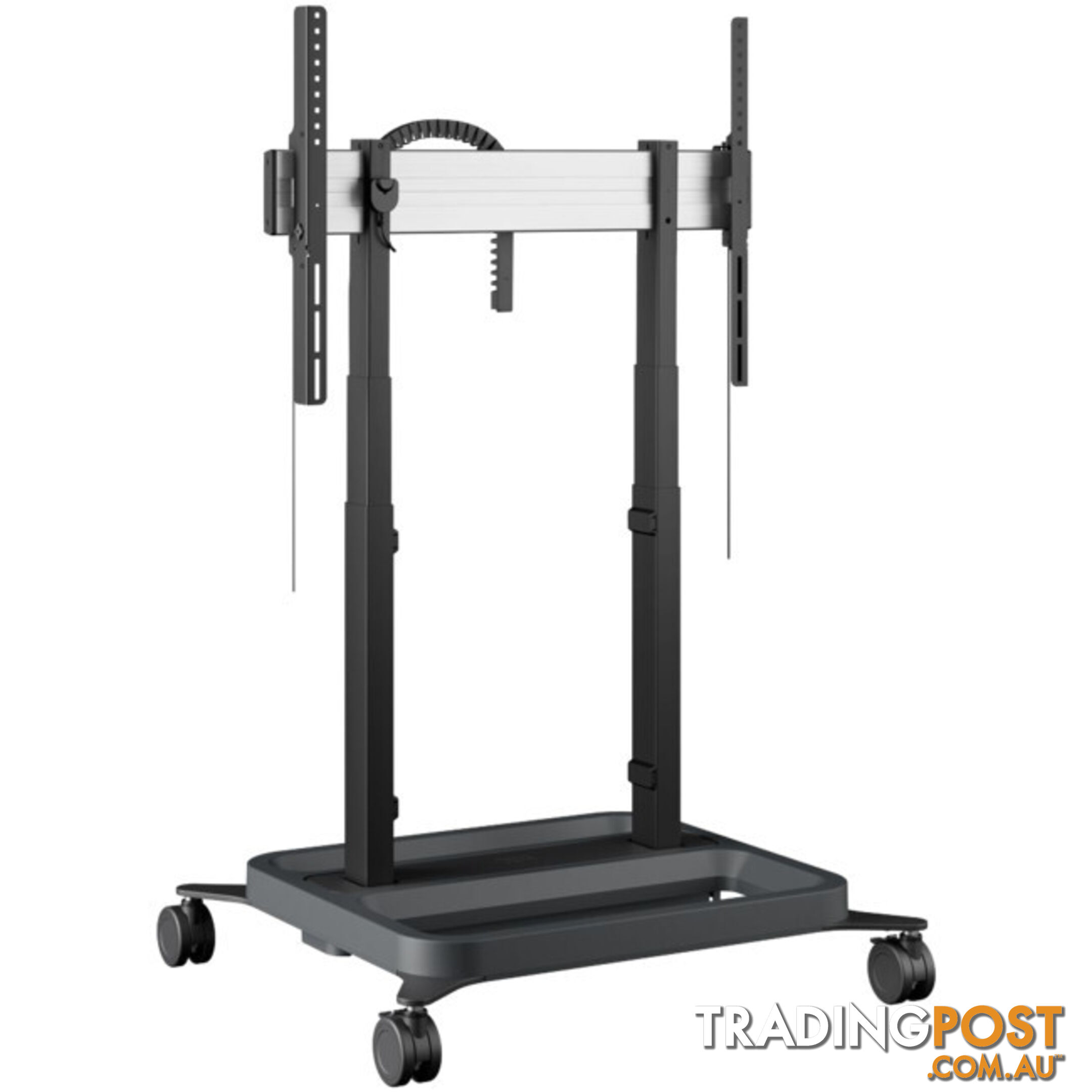 RISE5308 MOTORIZED DISPLAY LIFT TROLLEY- PREMIUM WHEELS 80MM PER SEC SPEED - UP TO 86" -120KG DISPLAY