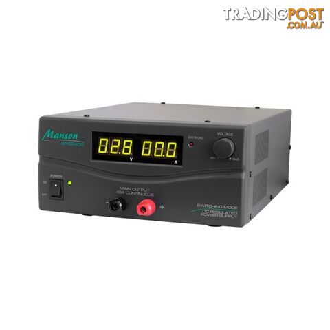 SPS9400 40AMP 3-15V DC POWER SUPPLY DIGITAL BENCH TOP DARK GREY