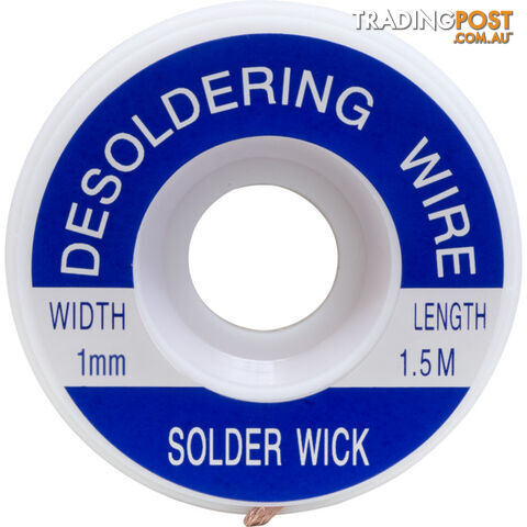 ZD1801 1MM X1.5M DESOLDERING WIRE PURE COPPER BRAID CONSTRUCTION